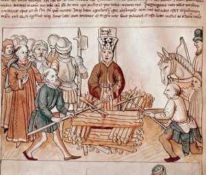 15th century [general] --- Chronicles of Ulrich de Richental: Jan Hus at the Stake --- Image by © Alfredo Dagli Orti/The Art Archive/Corbis